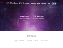 Tablet Screenshot of matthewwarlick.com